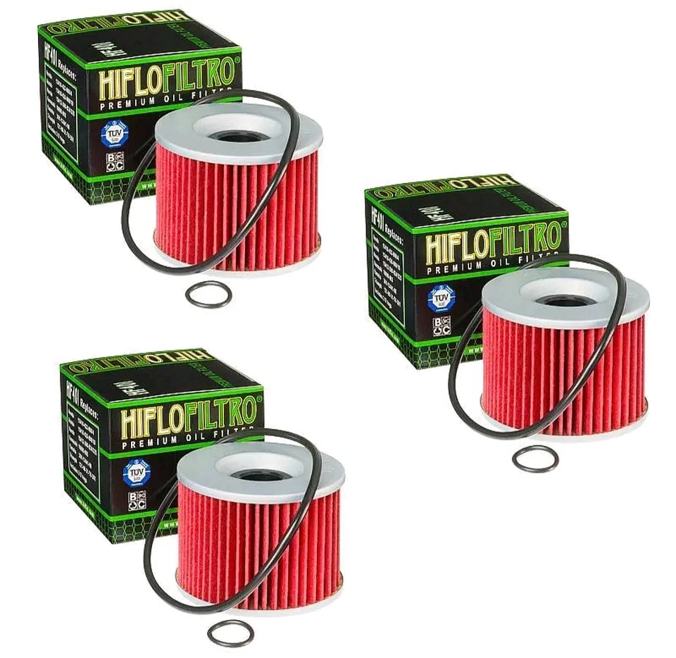 3 filtros de aceite Hiflo Hf401 para Kawasaki Ninja 250R ZRX1100 1200R ZX11 ZZR1200 Foto 1 de 4