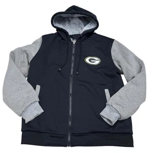 Chaqueta sudadera con capucha y cremallera completa de peso pesado Green Bay Packers para mujer, talla M - Imagen 1 de 7