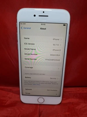 iPhone 8 64GB Unlocked white 898 - Image 1 of 4