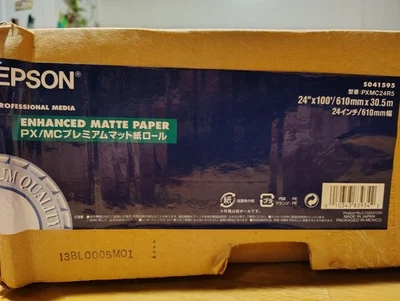 NEW Epson S041595 Professional Media Enhanced Matte Paper 24”x100’ - Image 1 of 2