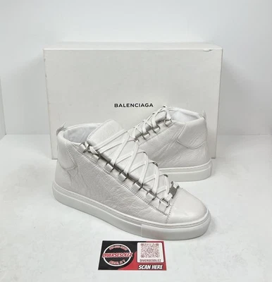 Size 39EU/6US - Balenciaga Arena White Leather High Top Sneakers🤍 Brand New! - Image 1 of 4