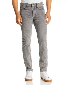 RAG & BONE Jeans Mens 38x30 Gray Wash Fit 2 Authentic Stretch Slim Greyson $255 - Picture 1 of 11