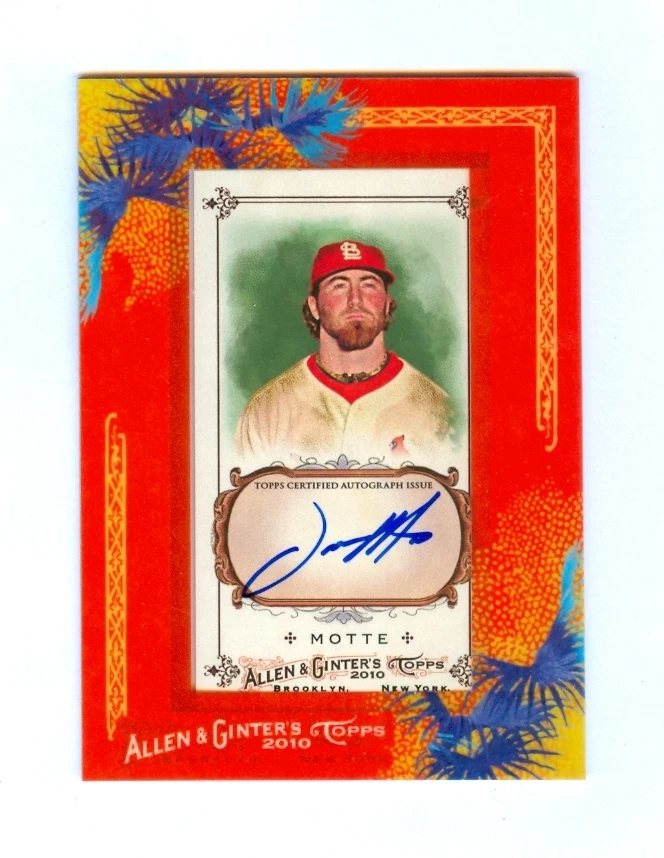 JASON MOTTE 2010 TOPPS ALLEN & GINTER AUTO - Image 1 of 1