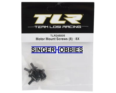 LOSI TLR245005 Motor Mount Screws (8): 8X NEW IN PACKAGE HH - Image 1 of 2