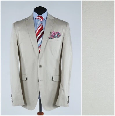 Abrigo deportivo blanco para hombre 42L talla EE. UU. ANGELO LITRICO algodón blazer chaqueta de verano Foto 1 de 4