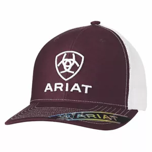 ARIAT Herren R112 Burgundy Baseball Cap - Bild 1 von 1