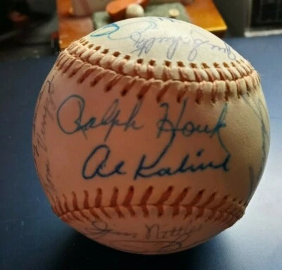 1975? Detroit Tigers Autographed Baseball (27 signatures) see scans - Image 1 of 4