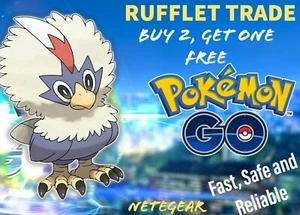 Pokémon Go RUFFLET For TRADE || Rare Unova || Buy 2, Get 1 FREE || #1... - Picture 1 of 3