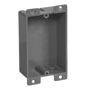 Gardner Bender Rectangle 1 Gang 8 cu in Electrical Box 2.4" w x 4.25" h x 1.25"d