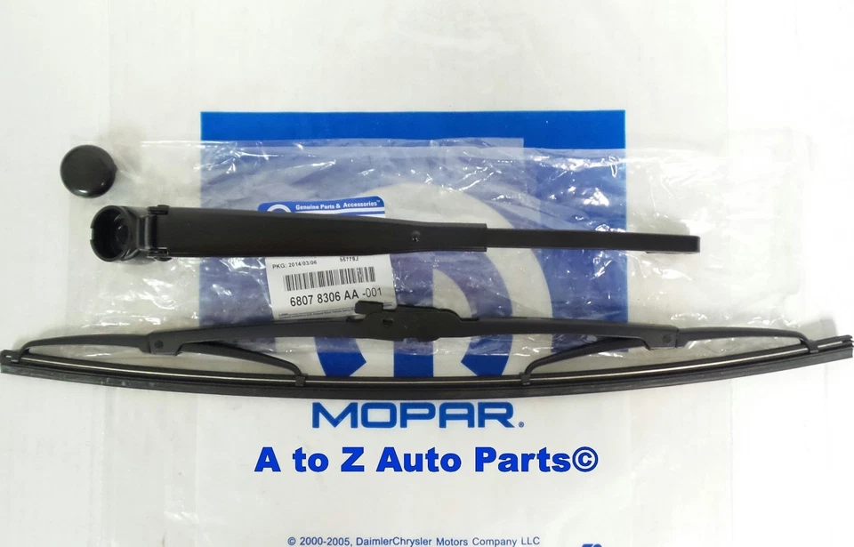 NEW 2008-2010 Dodge Caravan or Chrysler Town & Country Rear Wiper Arm,Cap,&Blade - Image 1 of 1