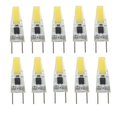 10pcs G8 G8.5 Led Bulb Puck Light COB 1505 LED Cabinet Lamp 110V 120V White - Image 1 of 4