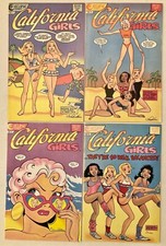 California Girls #1, 3, 4, 6 -- Eclipse Comics (1987) Created by Trina Robbins!