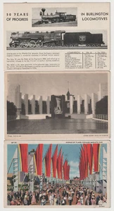 D5877: (9) 1933 Chicago World's Fair Postcards, RR - Picture 1 of 3