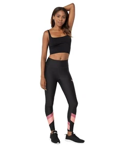 Woman's Pants PUMA Color-Block Stacked Poly Tights Medium New MSRP $45 - Picture 1 of 6