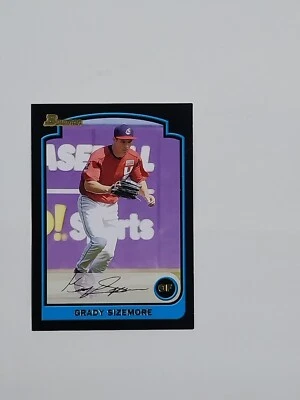 2003 Topps Bowman Baseball Card Grady Sizemore #bdp157 - Image 1 of 2