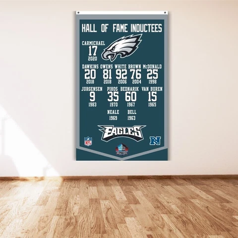 Philadelphia Eagles 3x5 ft Flag Hall of Fame Inductees NFL Super Bowl Banner Cover