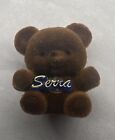 Serra Fuzzy Brown Bear Lapel Pin