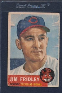 1953 Topps #187 Jim Fridley Indians Poor 53T187-41515-3 - Picture 1 of 1