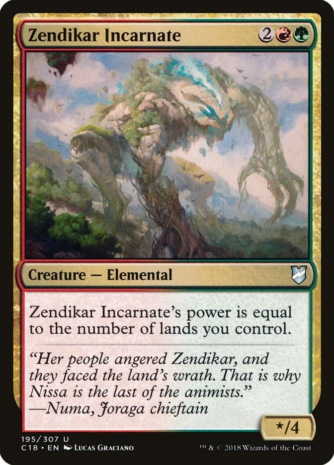 Zendikar Incarnate [Commander 2018] Magic MTG - Image 1 of 1