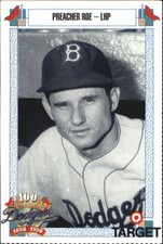 1990 Dodgers Target Baseball  Brooklyn Dodgers Baseball  #680 Preacher Roe