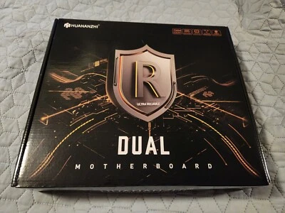 HUANANZHI X99 F8D PLUS Dual LGA 2011-3 Motherboard 8*DDR4-512GB 3*M.2 10*SAT NIB - Image 1 of 4