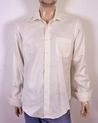 Usada en Excelente Condición Brooks Brothers Makers Camisa EE. UU. Puños Franceses Charlie Dooley 16-35 Foto 1 de 4