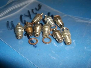 A LOT OF (9) (MIXED BRAND) (4 CY) GLOW PLUGS ALL GOOD for Model airplane Engine - Picture 1 of 2