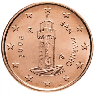 1 Euro Cent San Marino 2006 * The Montale Tower * Unc - Picture 1 of 2