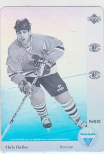 91/92 McDONALDS UD..CHRIS CHELIOS..HOLO..CARD # McH-02..BLACKHAWKS.COMBINED SHIP - Picture 1 of 1