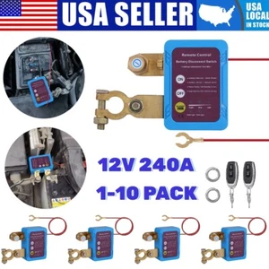 Car Battery Switch Disconnect Power Kill Master Isolator Cut Off Remote Control - Picture 1 of 11