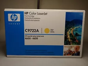 HP Color LaserJet 4600-4650 C9722A Yellow New Sealed - Picture 1 of 5