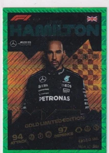 Topps F1 Turbo Attax 2024 Formula 1 No Mga 10 Lewis Hamilton Green 195/499 - Picture 1 of 2