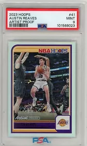 2023 Panini NBA Hoops Austin Reaves Artist Proof /25 #41 PSA 9 - Picture 1 of 2