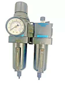 WILKERSON D28-04-FLG0 Air Filter Regulator Lubricator FRL 1/2" Metal Bowl - Picture 1 of 3