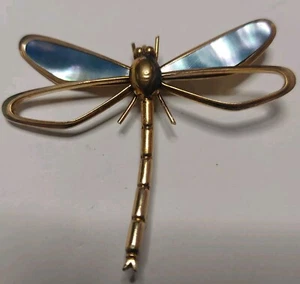  Brosche Schmetterling Perlmutt  - Bild 1 von 2