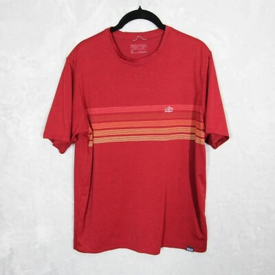 Camisa Patagonia Para Hombre Mediana Roja Logo Exterior Gráfico Regular Senderismo Foto 1 de 4