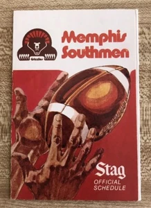 1974 Memphis Southmen Football Schedule WFL - Picture 1 of 4