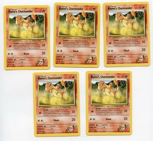 POKEMON - GYM HEROES - BLAINE'S CHARMANDER (x5) - Unbespielt MINT! - Bild 1 von 2