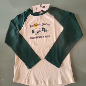 Janie & Jack DISNEY Outdoor Living Long Sleeve T-Shirt w/Mickey BOY Sz7 NWT - Picture 1 of 9