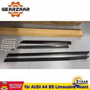 4x ZIERLEISTEN TÜRLEISTEN für AUDI A4 B5 Limousine Avant mit Clips Satz Lestein - Bild 1 von 10