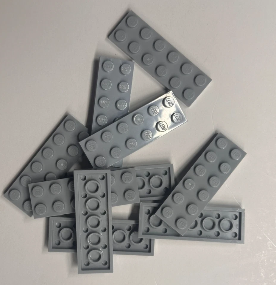 LEGO Plate 2 x 6, 3795, Light Bluish Gray  QTY 10 Free Shipping - Image 1 of 1