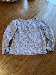 Vtg Gymboree Girls Flower Tunic Shirt 7 - Picture 1 of 3