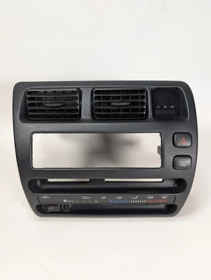 93-97 Toyota Corolla OEM AC Heater Climate Control Dash Bezel Trim, Vent & Clock - Image 1 of 4