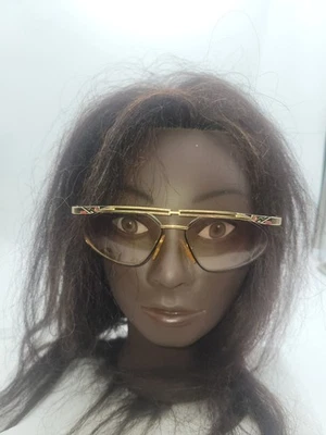 Vintage Cazal COL 373  sunglasses  Red Blk Gold Cari Zalloni Hip Hop Frames Only - Image 1 of 4