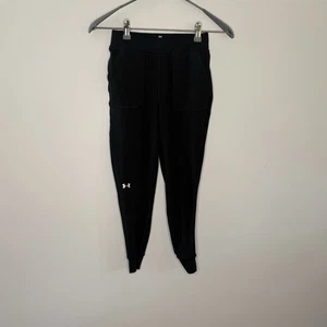 Under Armour Youth Small Black Jogger Athletic Pants B4 - Picture 1 of 11