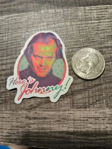 Here's Johnny The Shining Jack Nicholson Sticker Horror Trippy Retro Color Scary - Picture 1 of 3