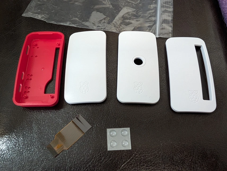 Offizielles Raspberry Pi Zero (2) Gehäuse Rot Weiß, mehrere Aufsätze - Bild 1 von 1