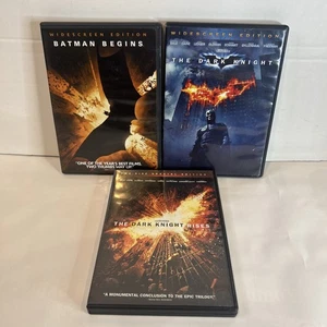 The Dark Knight Trilogy DVD | Christopher Nolan Batman Begins Rises Widescreen - Bild 1 von 2