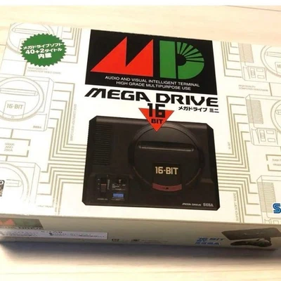 SEGA Mega Drive Mini 16-BIT Console 40+2 Built-in Games Japan Retro Classic - Image 1 of 4