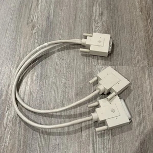 Sun 530-1869-02 Y-Splitter Serial Cable DB25 Male to 2x DB25-Female OEM 12” - Picture 1 of 7